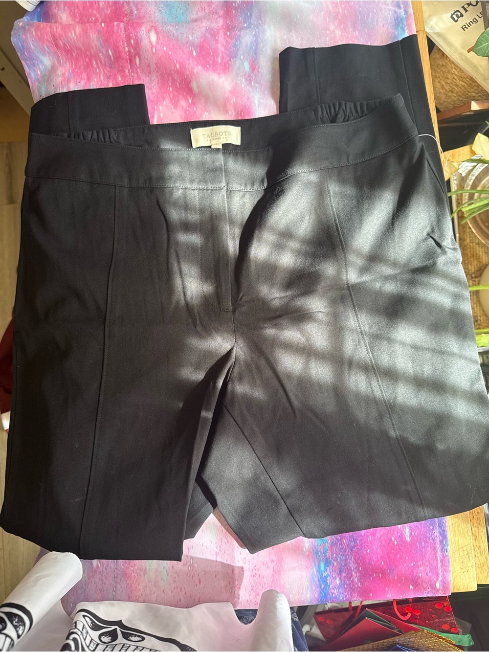 Talbots Black Cropped Ankle Pants